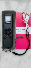 Medidor de distancia láser Digital inteligente, telémetro portátil de carga USB, minimedidor de Medición de distancia portátil, 40M, novedad