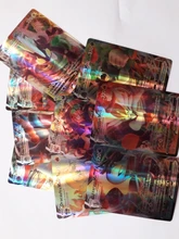Juego de cartas de Pokemon para niños, cartas brillantes draufeu V VMAX GX de 140V, versión en francés e inglés