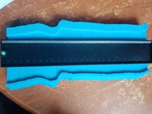 Calibrador de contornos irregulares de azulejos, regla de arco de plástico para medición de curvaturas y laminado de azulejos, plantilla manual de perfil de contorno de 12/14/25cm