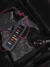 Probador de batería de coche Mini 12V, probador de alternador Digital, pantalla de 6 luces LED, herramienta de diagnóstico de coche, comprobador de batería automático para coche