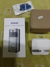 Timbre inalámbrico V5 para el hogar, cámara de vídeo V7, 1080P, HD, WiFi, seguridad del hogar, teléfono inteligente, alarma de monitoreo remoto para puerta