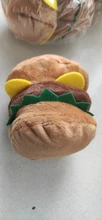 Juguetes de felpa para mascotas, patatas fritas, hamburguesa, perro, juguete divertido e interactivo para masticar morder