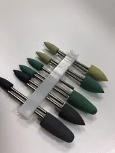 Envío Gratis 8 unids/set HP Dental Base de resina pulido acrílico fresas Kit de taladro pulidora rotativa Dentista herramienta instrumento de laboratorio Dental