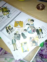 Pegatinas de peces de plátano de Anime, para papelería, portátil, monopatín, PVC, mochila, botella, bicicleta, pegatina impermeable para coche, 10/30/50 Uds.