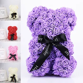 Valentines Day Gift 40cm Red Rose Teddy Bear Rose Flower Artificial Decoration Christmas Women Girlfriend Love Bear Dolls Gifts
Valentines Day Gift 40cm Red Rose Teddy Bear Rose Flower Artificial Decoration Christmas Women Girlfriend Love Bear Dolls Gifts