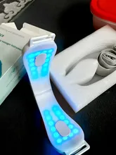 Chin-Cinturón de elevación de línea en V, máquina de terapia de fotones LED azul, masajeador adelgazante de vibración, reductor de doble barbilla