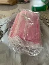 Mascarilla quirúrgica desechable con elásticos, máscara facial no tejida de 3 capas, transpirable, color rosa, azul, negro y blanco