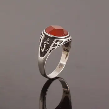 925 Sterling Agate Stone Anchor Pattern Silver Ring Fashion Turkish Premium Quality Handmade Jawelery
925 Sterling Agate Stone Anchor Pattern Silver Ring Fashion Turkish Premium Quality Handmade Jawelery