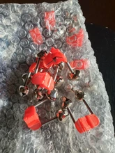 10 unids/lote mordedura alarmas pesca rod campanas de abrazadera de barra protector de esquina de las campanas de pesca accesorio ABS aire libre YJ-231 de Metal