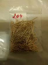 Lote de 100-200 Uds. De alfileres dorados y metálicos de rodio, accesorios para joyería, accesorios para manualidades DIY, 16, 20, 25, 30, 35, 40 y 45 mm