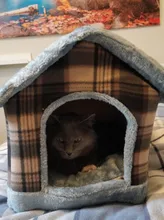 Foldable Bed Nest Sofa Large-Size Cushion Kennel Pet-Dog-House Dog Puppy Soft with Mat