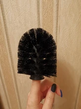 Escobilla limpieza inodoro, cabezal blanco, herramienta de baño, 1 reemplazo para PC, buena calidad, la mejor promoción