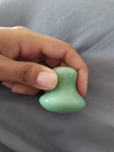 Rodillo masajeador de piedra de Jade, Cuarzo Rosa Natural, belleza Facial, masaje en forma de seta, cuidado del cuello, herramientas adelgazantes, belleza de la salud