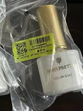 BORN PRETTY-esmalte Gel para uñas de Gel de, 6ml, Base de Gel de gelatina rosa, sin necesidad de limpiar, capa superior, barniz de Gel UV para arte de uñas blanco