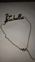Atoztide 2019 personalizada nombre personalizado pulsera para mujer oro encantos de acero inoxidable grabado escritura tobillera Love regalo