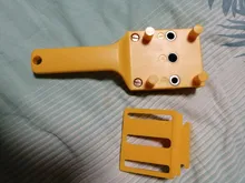 Plantilla de plástico ABS para perforación de madera con 3 orificios, plantilla de pasador rápido para taladrar madera, con orificios de 3 medidas, 6, 8 y 10mm, perforadora de bolsillo, para carpintería