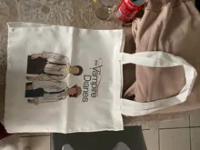 Bolsa de compra de alimentos the Vampire Diaries, bolsa de yute para reciclaje, de algodón, tejida