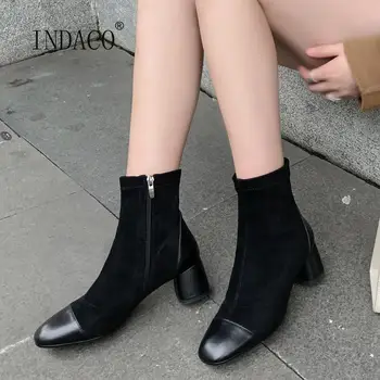 Women Shoes High Heel Boots Women Autumn Winter Boots Ankle Boots for Woman 5.5cm
Women Shoes High Heel Boots Women Autumn Winter Boots Ankle Boots for Woman 5.5cm