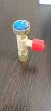 Válvula de seguridad líquida de alta calidad, refrigerante de aire acondicionado R410A R22, adaptador de seguridad de 1/4 pulgadas, partes de herramientas manuales Cn(origin), HOWHI