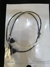 2 unids/lote Pequeño amor corazón pulsera de la suerte, rojo, negro, blanco, Color de la cuerda pulsera ajustable par de Pulseras de Moda al por mayor