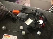 Kit de Sensor de aparcamiento para coche, timbre, 22mm, 4 sensores de marcha atrás, Radar de alerta de sonido, sonda indicadora, sistema de 12V, 6 colores
