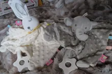 Toalla de apaciguamiento para bebé, Adorable manta de seguridad cuadrada suave, toallas de peluche de felpa, edredón, cojín para dormir, juguete para regalo