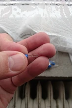 10-100 unids/set RV2 terminales aisladas de anillo azul Cable Conectores eléctricos de crimpado 16-14 AWG Kit M3/M4/M5/M6/M8