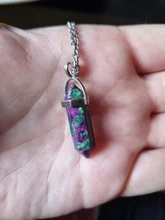 Collar de cuero colgante Hexagonal de acero inoxidable para hombre y mujer, cristal Natural, amuleto de joyería, aumenta la energía del cristal