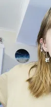 Pendientes de Clip de mariposa Punk para adolescentes, mujeres y hombres, aretes de aleación de Zinc, Joyería Moderna, aretes de cadena Retro Vintage de Metal