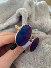 Productos para mascotas encantador redondo Vintage gato gafas de sol reflejo ojo gafas para perro pequeño gato accesorios fotos de mascotas accesorios