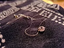 Collar Invisible con forma de lágrima para mujer, hilo de pescar transparente, Gargantilla dorada, 2020, gran oferta