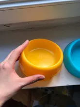 1Pc Small Solid color Multi-Purpose Plastic Cat Dog Bowls Feeding Water Food Puppy Feeder