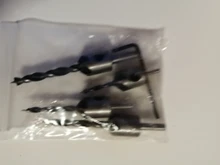 HCS-Juego de brocas avellanadas de 5 flauta, conjunto para carpintería, conjunto para taladro de banco tornillo de escariador Woo, herramienta de 3-6mm