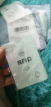 10 unids/lote Anti robo el banco de Protector de la tarjeta de crédito NFC RFID bloqueo cartera mujer tarjeta titular cartera cubierta de papel de aluminio de caja de tarjeta de negocio