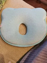 Almohada para recién nacido, suave, previene la memoria de cabeza plana, cojín de espuma que moldea la forma, posicionador para dormir