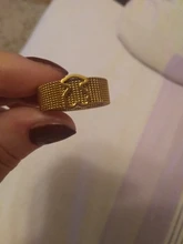 Anillo de Color dorado de acero inoxidable, joyería de moda, chapado de calidad superior, 1 Uds., precio de fábrica, venta al por mayor