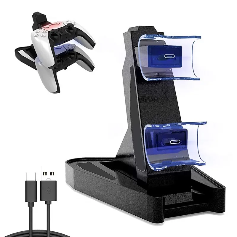 Charging Dock for PS5 Gamepad Stand Holder Charger Type-C Dual Handle Charger PS5 Wireless Controller Gaming Console Accessories
Charging Dock for PS5 Gamepad Stand Holder Charger Type-C Dual Handle Charger PS5 Wireless Controller Gaming Console Accessories