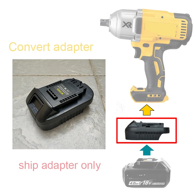 Adaptor for Makita for Dewalt for bosch18V Li-ion Battery convert for dewalt 20V max DCB205/204 battery use
Adaptor for Makita for Dewalt for bosch18V Li-ion Battery convert for dewalt 20V max DCB205/204 battery use