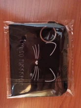 Wallet Pouch Purse Card-Holder Cat-Printing Waterproof Cute Square Zipper Small Mini