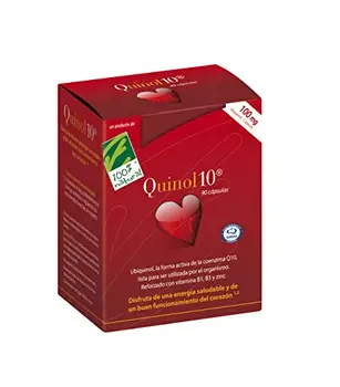 100% Natural Quinol 10 Ubiquinol-food supplement, 100 mg - 90 capsules
100% Natural Quinol 10 Ubiquinol-food supplement, 100 mg - 90 capsules