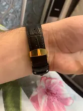 Correa para Apple watch 6, banda de 44mm, 40mm, hebilla de mariposa, Iwatch, 42mm, 38mm, pulsera de cuero para series 5 4 3 2 SE