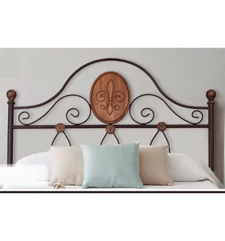Header from forging's bed and wooden model Arcos in black color with golden ornaments aged
Header from forging's bed and wooden model Arcos in black color with golden ornaments aged
