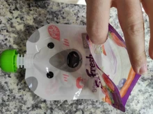 Bolsa de almacenamiento con dibujos animados para niños, bolsa para leche de pecho, alimento reutilizable para bebé, bolsas de alimentación con doble cremallera, 200ML, 4 Uds./8 Uds. Por paquete