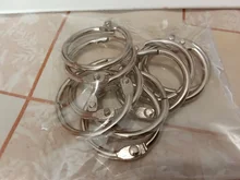 Carpeta de anillos de Metal de alta calidad, 2/3/5/10 Uds., álbumes DIY de 15-80mm, aros de hojas sueltas para libros, suministros de encuadernación para oficina, álbum de fotos