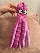 Dog-Squeaky-Toy Octopus Sounding-Paper Dogs French-Bulldog Interactive Plush Large Small