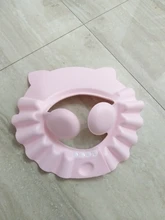 Gorro de ducha, gorro ajustable para lavar el cabello para recién nacidos, protección de los oídos para niños, protector para champú, cubierta para la cabeza del baño