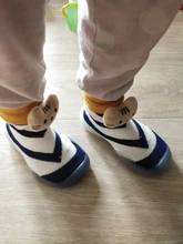 Calcetines antideslizantes con suela de goma blanda para bebé, Zapatos para niño y niña, Calcetines antideslizantes para Otoño e Invierno