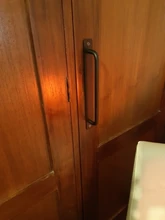 CTHome-manillas de puertas negras de aleación de aluminio, puerta de la cocina y el dormitorio para balcón, tiradores de herrajes para puerta, color blanco plateado