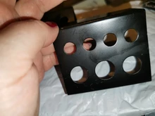 Soporte para taza para tinta de tatuaje de acero inoxidable/plástico, suministros de maquillaje para mujer, 7 agujeros, belleza de la piel, 1 Uds.