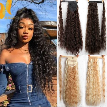 XINRAN Long Fake Hair Pieces Drawstring Ponytail Extensions Corn Curly for Women Synthetic High Temperature Fiber Hair Extension
XINRAN Long Fake Hair Pieces Drawstring Ponytail Extensions Corn Curly for Women Synthetic High Temperature Fiber Hair Extension